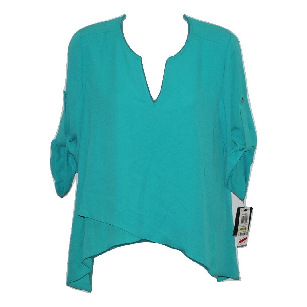 4P NWT Womens Alfani Top - Aquamarine